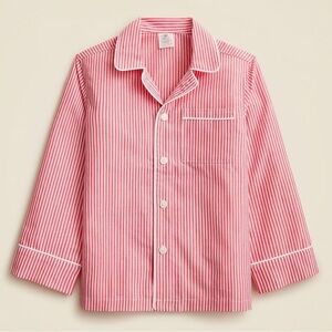 Crewcuts Red Striped Kids Pajama Top